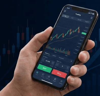 Trading App Close-up