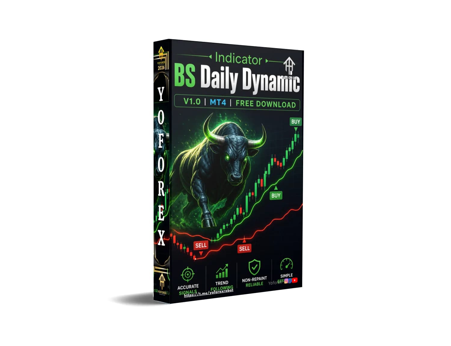 Grab BS Daily Dynamic MT4 Indicator NOW – Free Download for Epic Wins!