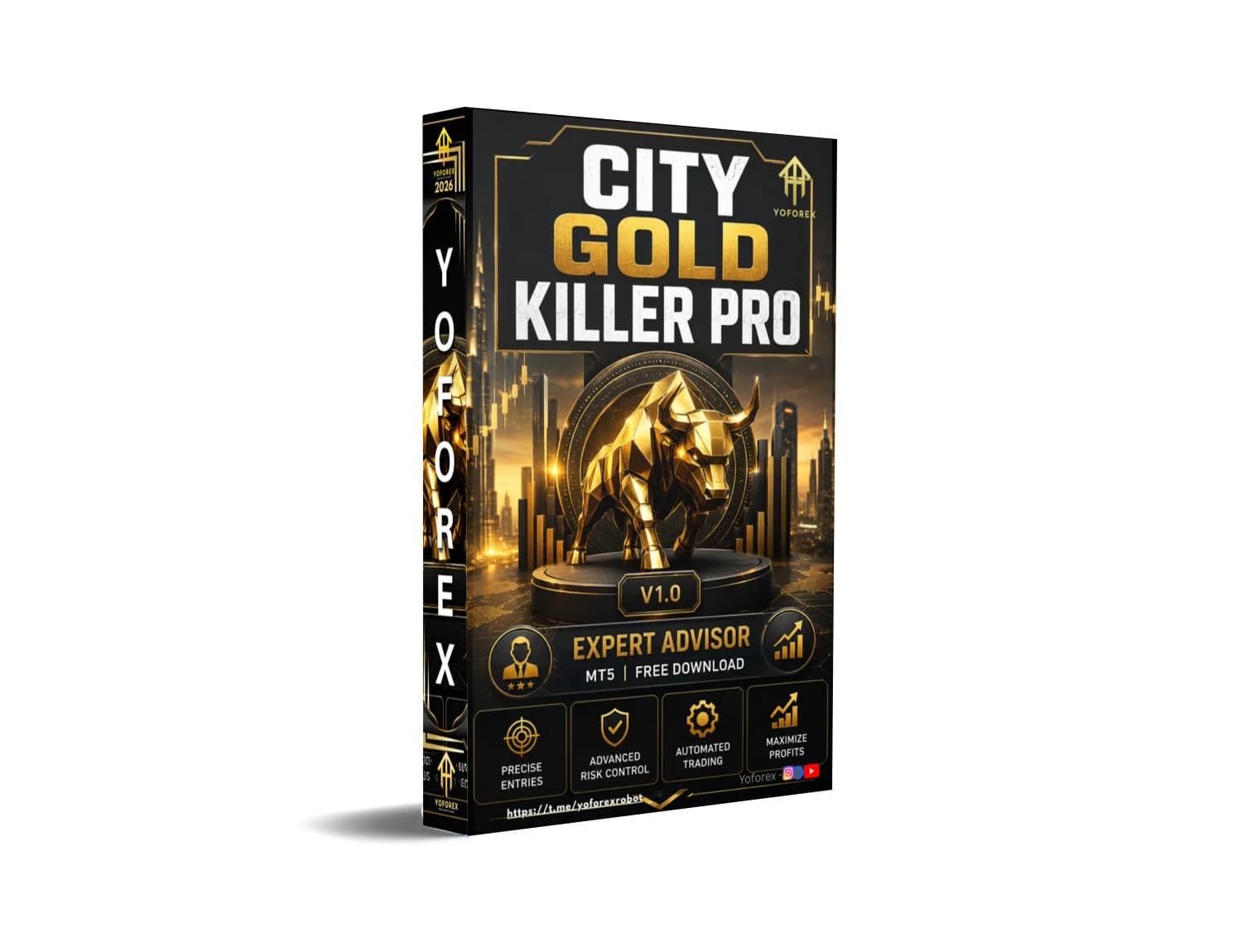 🚨 CITY GOLD KILLER PRO MT5: Destroy Gold Markets Now with This Pro EA!