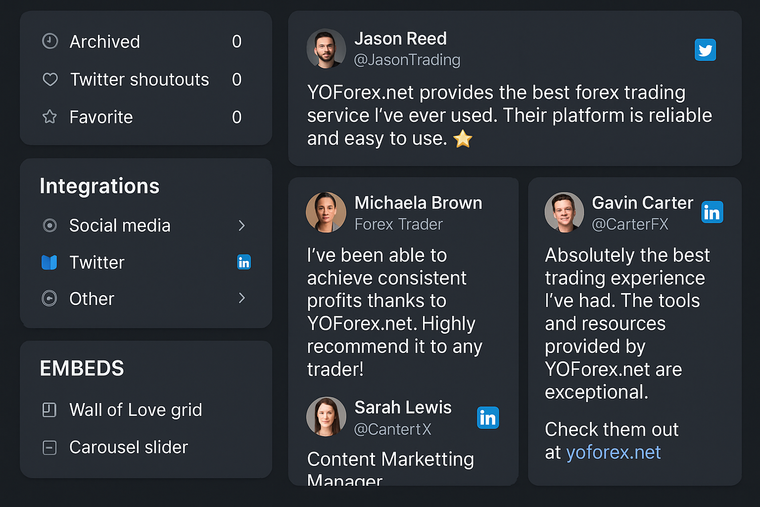 Customer Testimonials