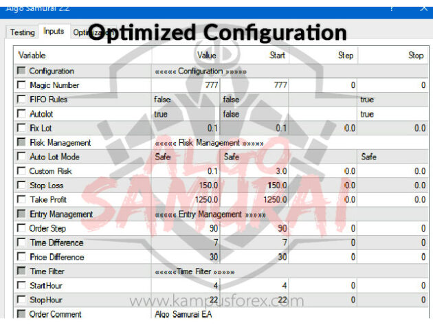 Algo Samurai EA MT4