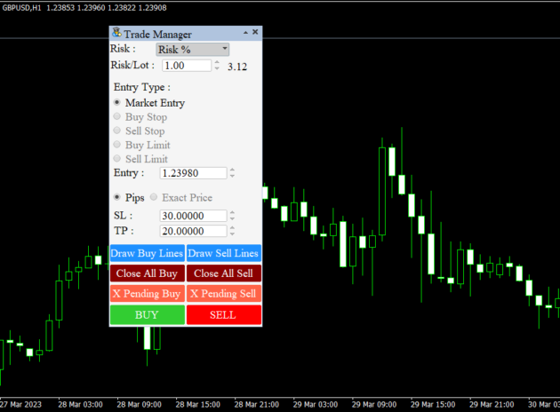 Forex Trade Manager EA MT4