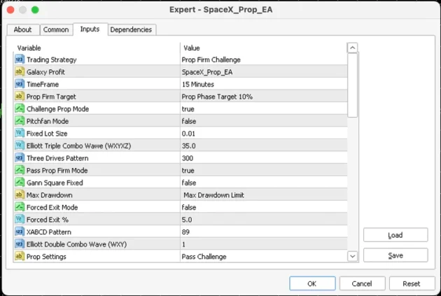 SpaceX Prop EA with SetFiles