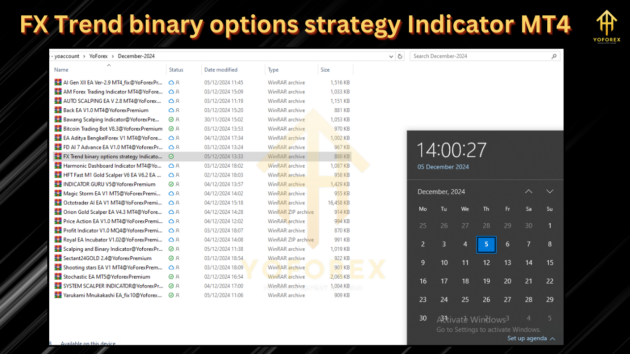 FX Trend Binary Options Strategy Indicator