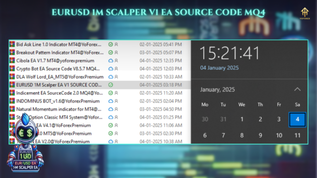 EURUSD 1M Scalper EA V1 SOURCE